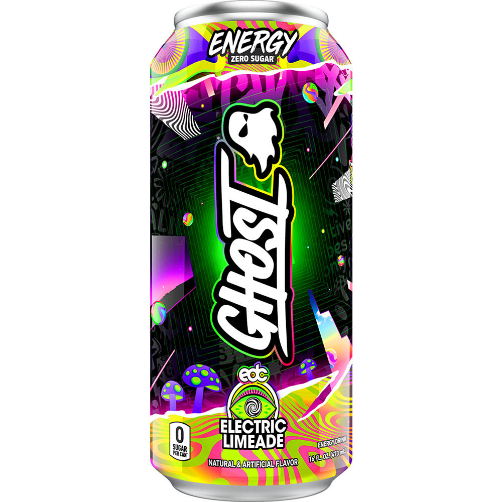 Ghost Zero Sugar Energy Drink - Electric Limeade, 16 oz