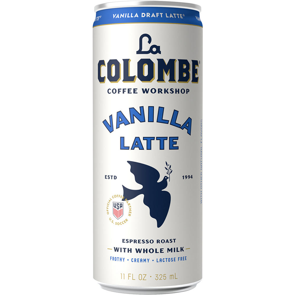 La Colombe Vanilla Draft Latte Espresso Roast with Milk, 11 oz