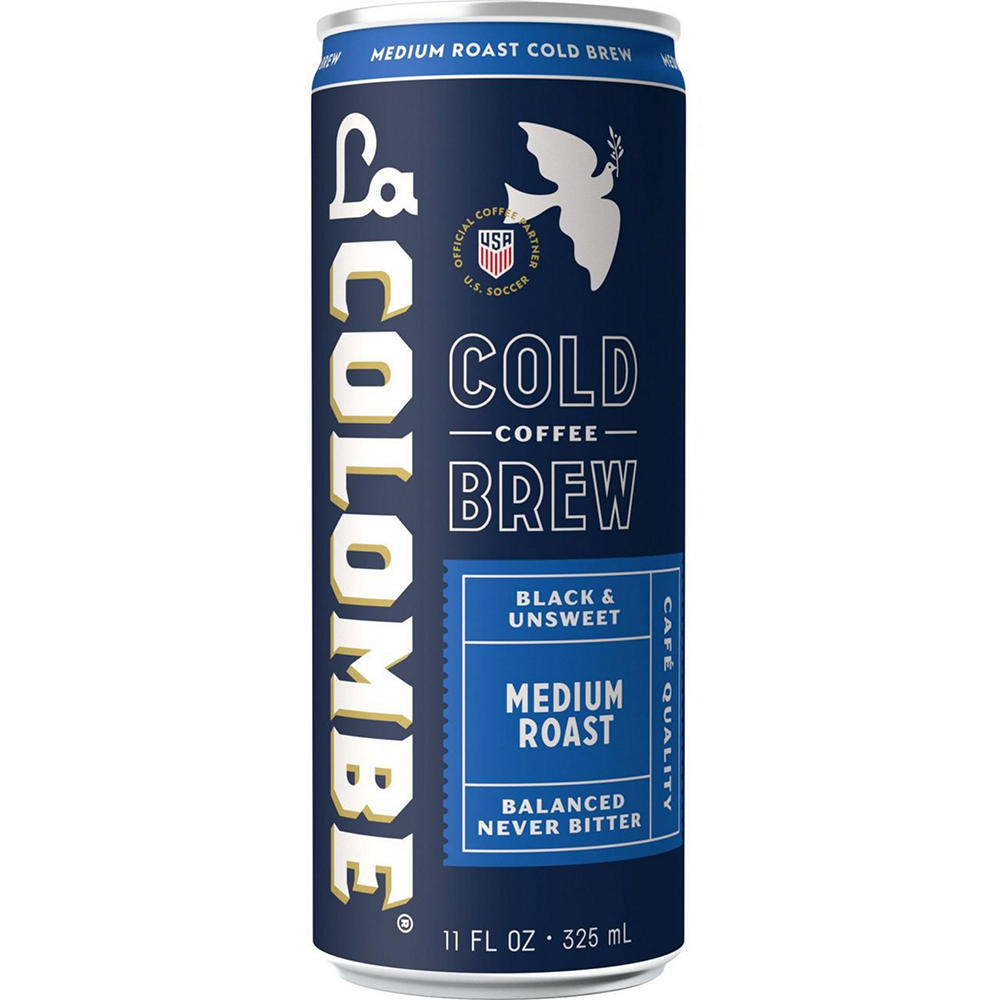 La Colombe Black Unsweetened Medium Roast Cold Brew, 11 oz