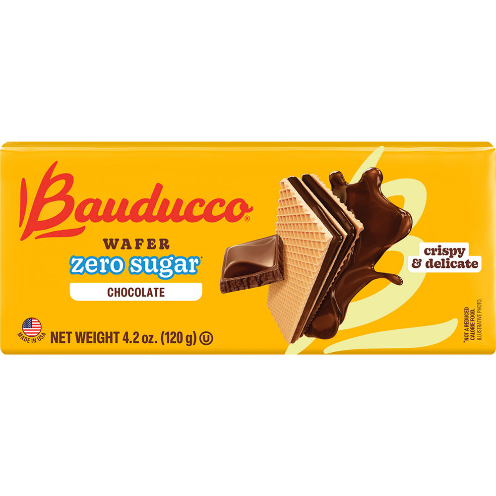Bauducco Sugar Free Wafers - Chocolate , 5 oz