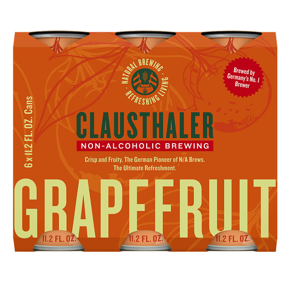 Clausthaler Non Alcoholic Beer - Grapefruit 6 pk Cans, 11.2 oz