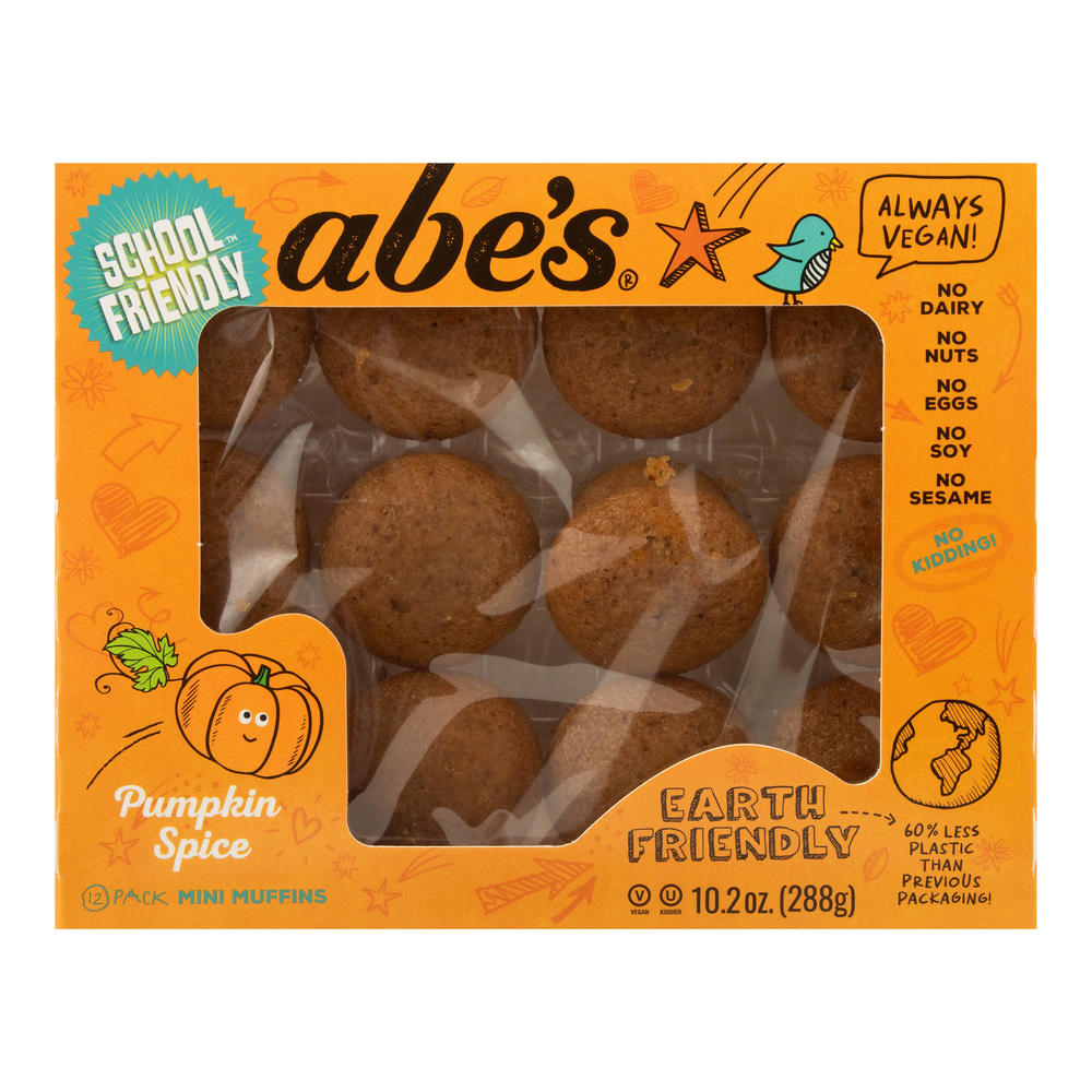 Abe's Vegan Mini Muffins - Pumpkin Spice, 12 ct