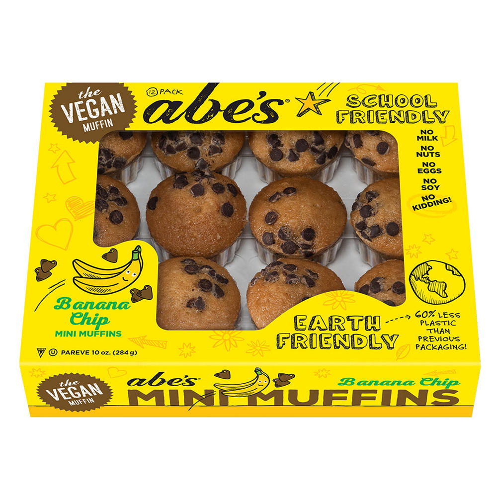 Abe's Vegan Banana Chocolate Chip Mini Muffins, 12 ct
