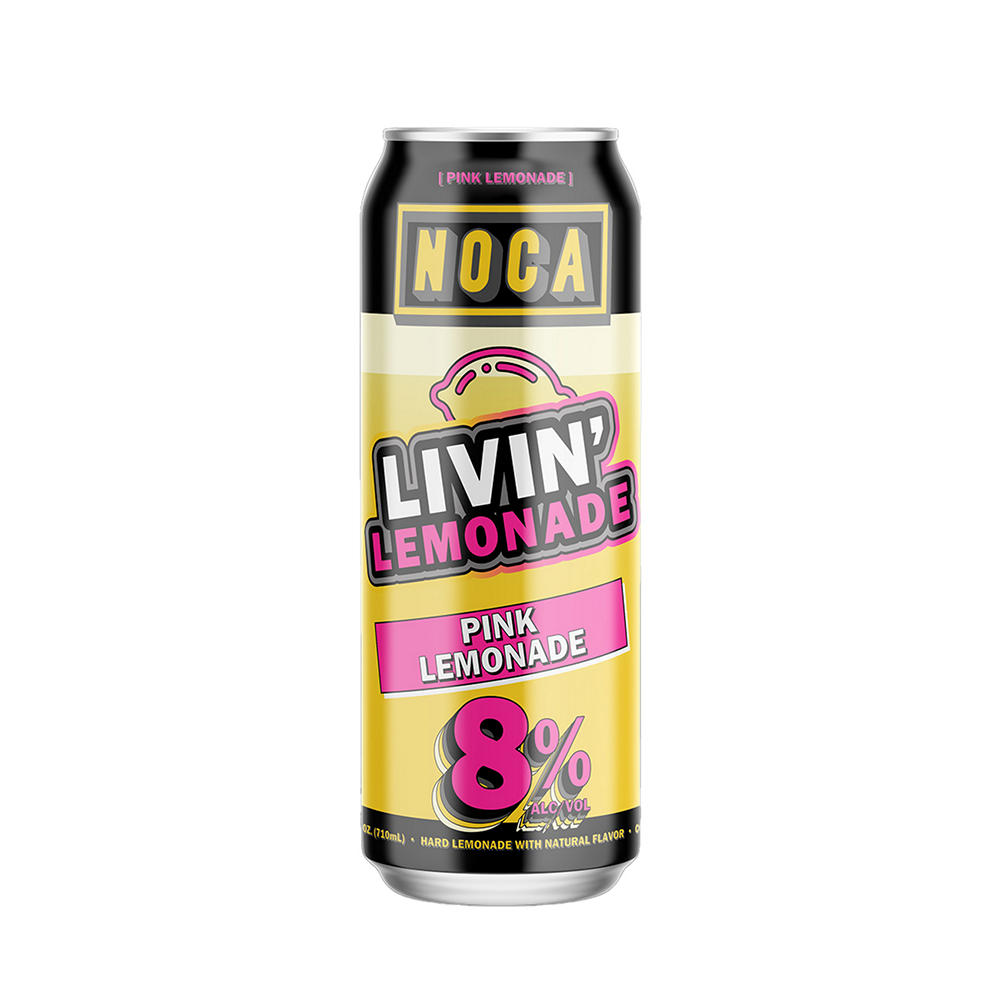 NOCA Livin Lemonade Pink Lemonade, 24 oz