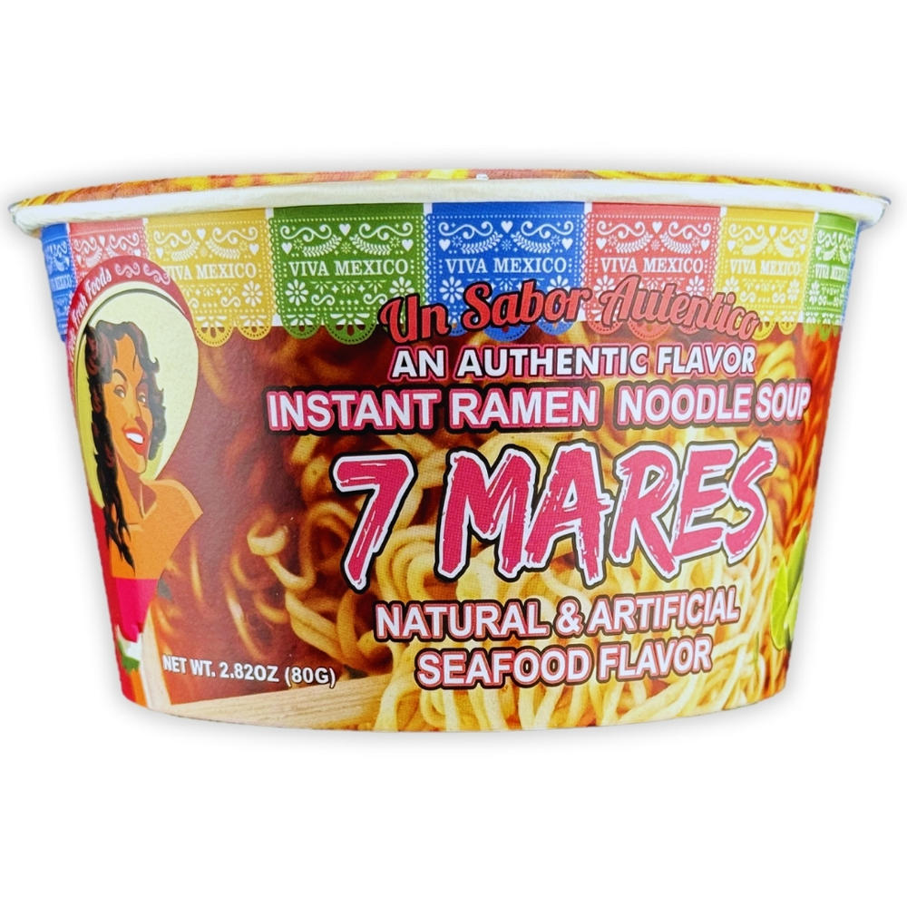 Cielo Fresh Foods 7 Mares Seafood Instant Ramen Noodle Soup, 2.82 oz