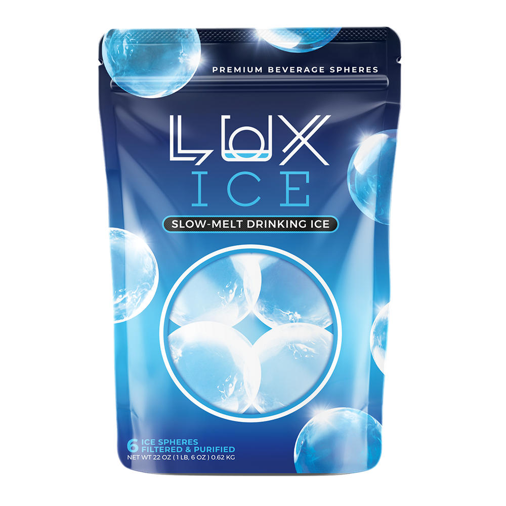Lux Ice Slow Melt Drinking Ice Spheres, 6 ct