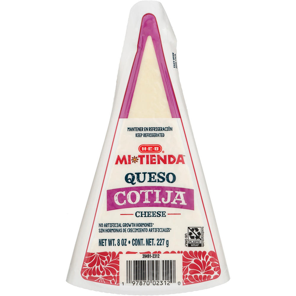 H-E-B Mi Tienda Queso Cotija Cheese Wedge, 8 oz