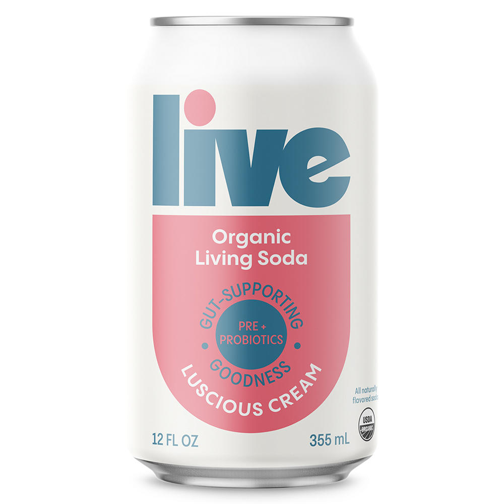 LIVE Soda Organic Probiotic Luscious Cream, 12oz