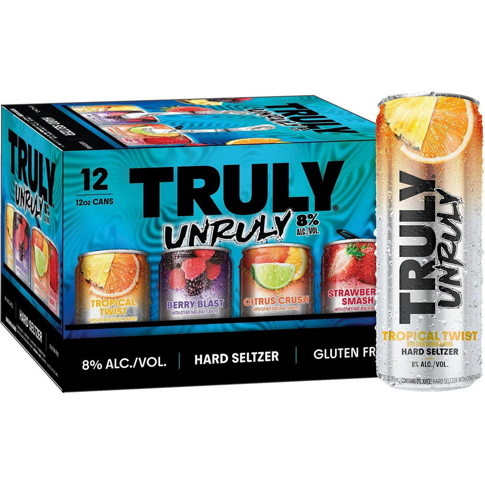 Truly Unruly Hard Seltzer Variety 12 pk Cans, 12 oz