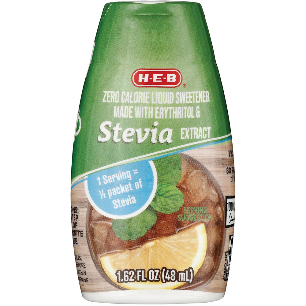 H-E-B Zero Calorie Liquid Stevia Blend Sweetener, 1.62 oz