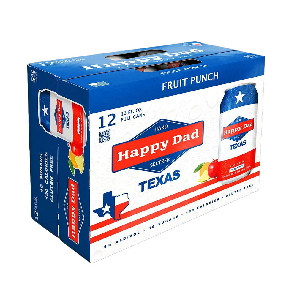 Happy Dad Texas Fruit Punch Hard Seltzer 12 pk Cans, 12 oz