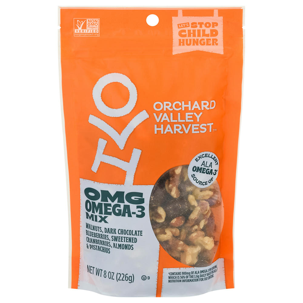 Orchard Valley Harvest OMG Omega-3 Trail Mix, 8 oz