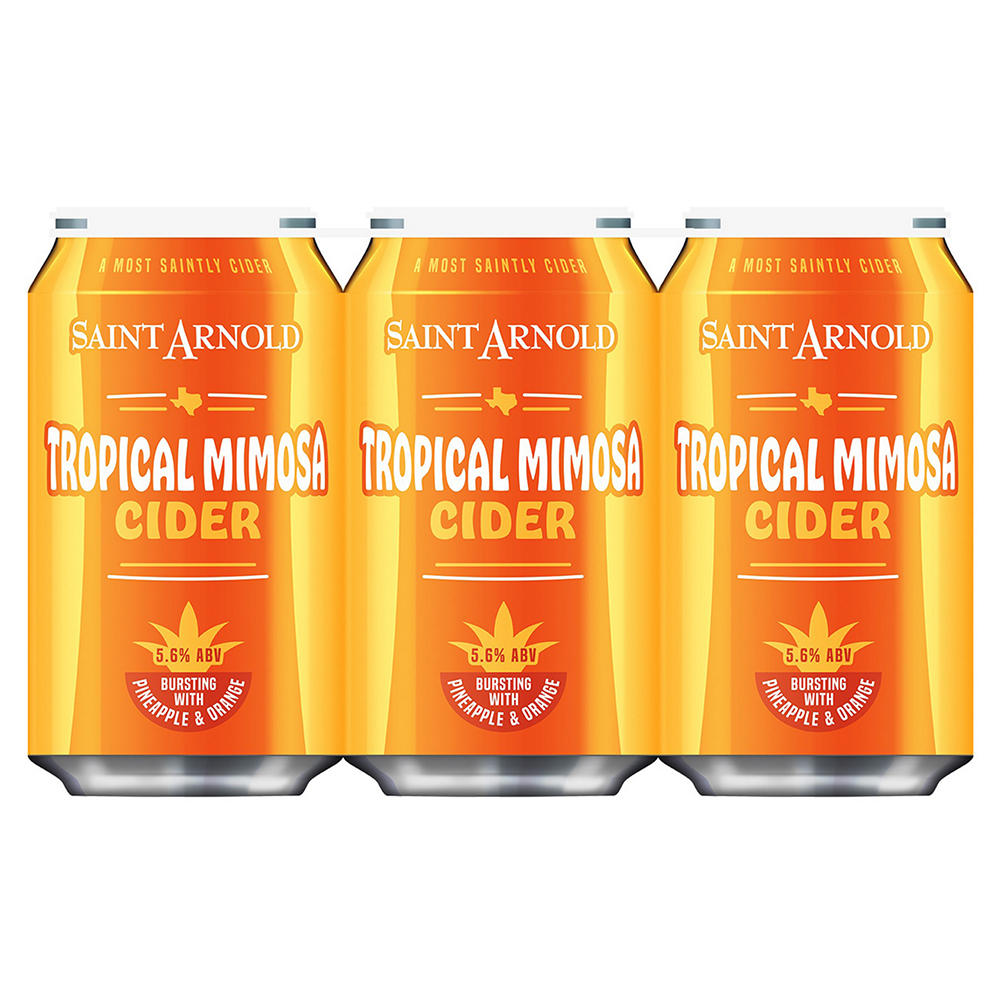 Saint Arnold Tropical Mimosa Cider 6 pk Cans, 12 oz