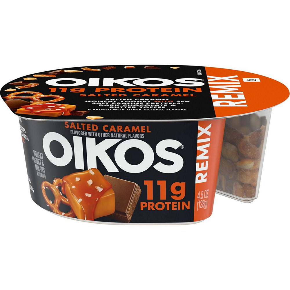 Oikos Remix Salted Caramel Greek Yogurt, 4.5 oz