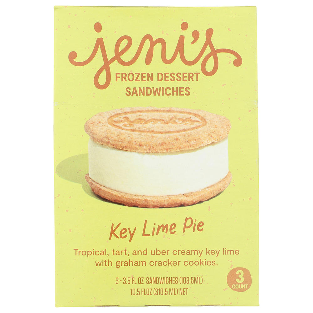 Jeni's Key Lime Pie Frozen Dessert Sandwiches, 3 ct