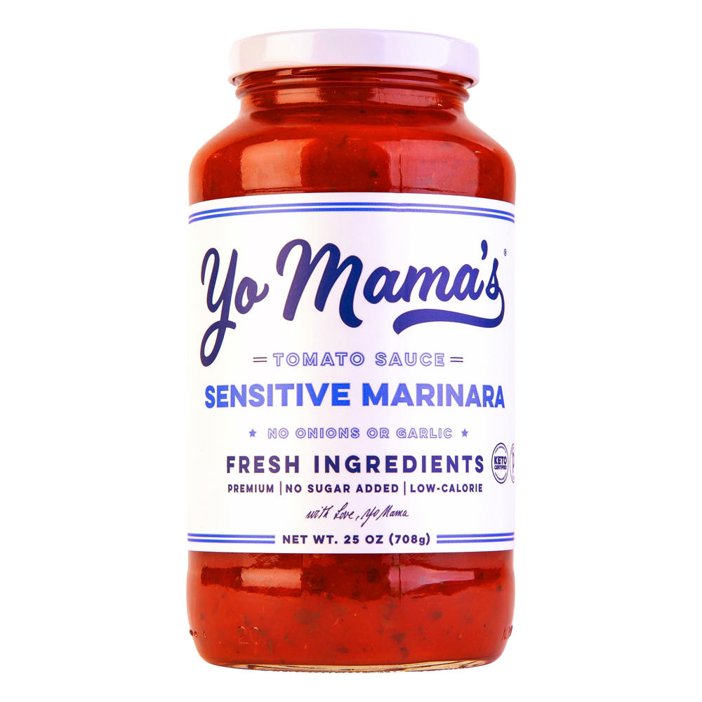 Yo Mama's Sensitive Marinara Tomato Sauce, 25 oz