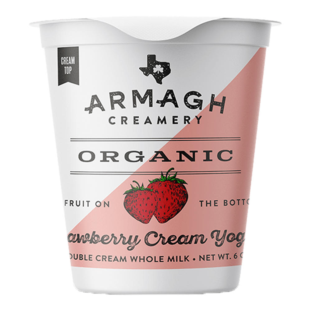 Armagh Creamery Organic Strawberry Cream Yogurt, 6 oz