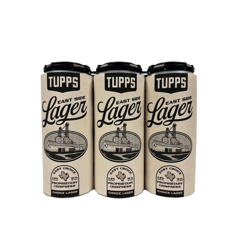 Tupps Brewery East Side Lager Craft Beer 6 pk Cans, 16 oz