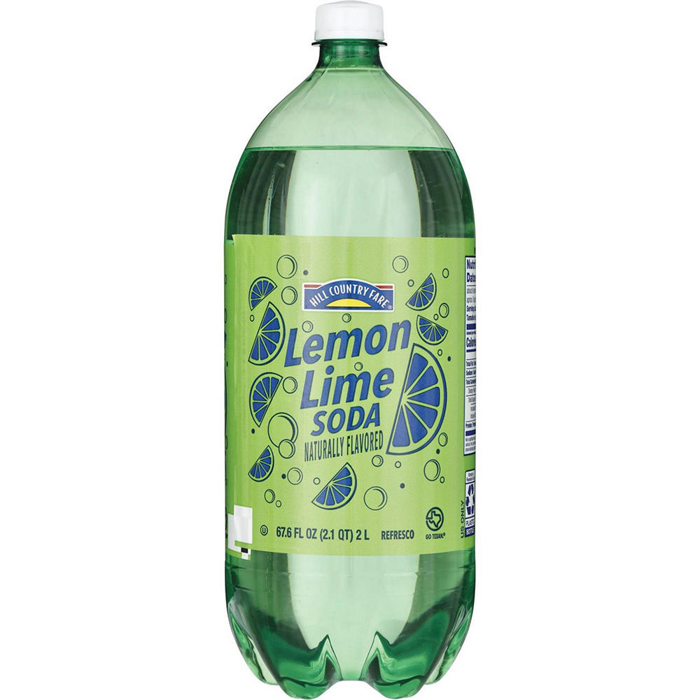Hill Country Fare Lemon Lime Soda, 2 L