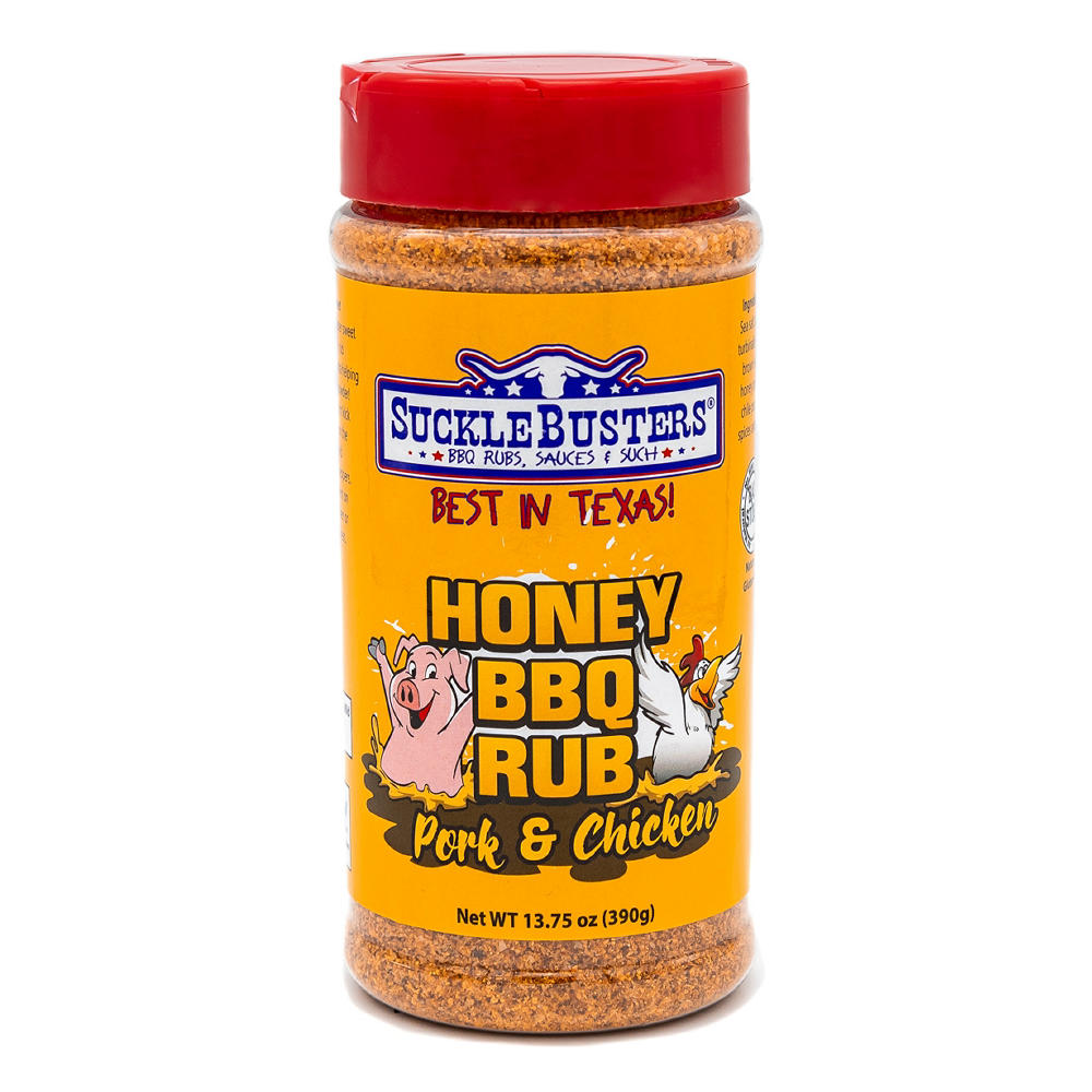 Suckle Busters Honey BBQ Rub Pork and Chicken, 13.75 oz