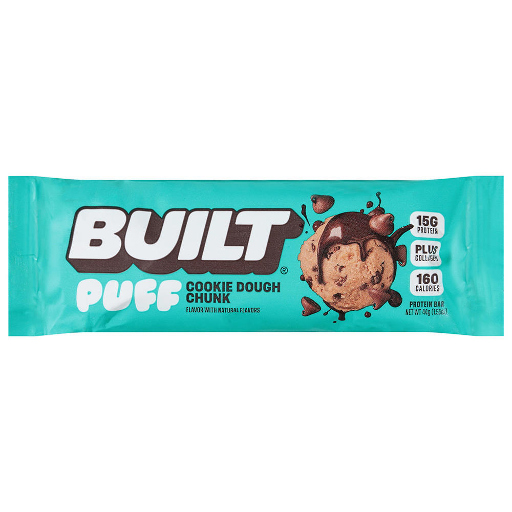 BUILT Puff 15g Protein Bar - Cookie Dough Chunk, 1.55 oz