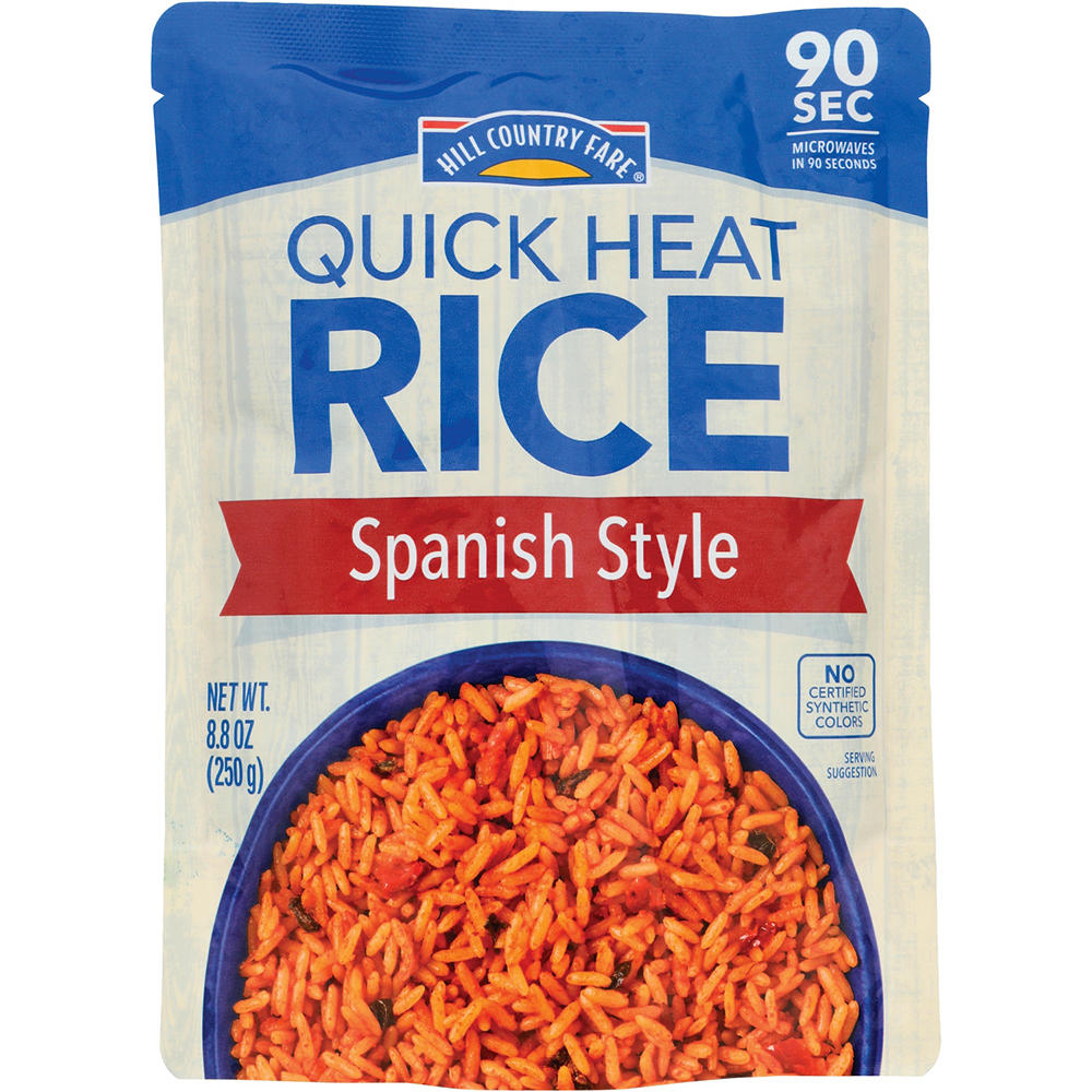 Hill Country Fare Quick Heat Spanish Style Rice, 8.8 oz
