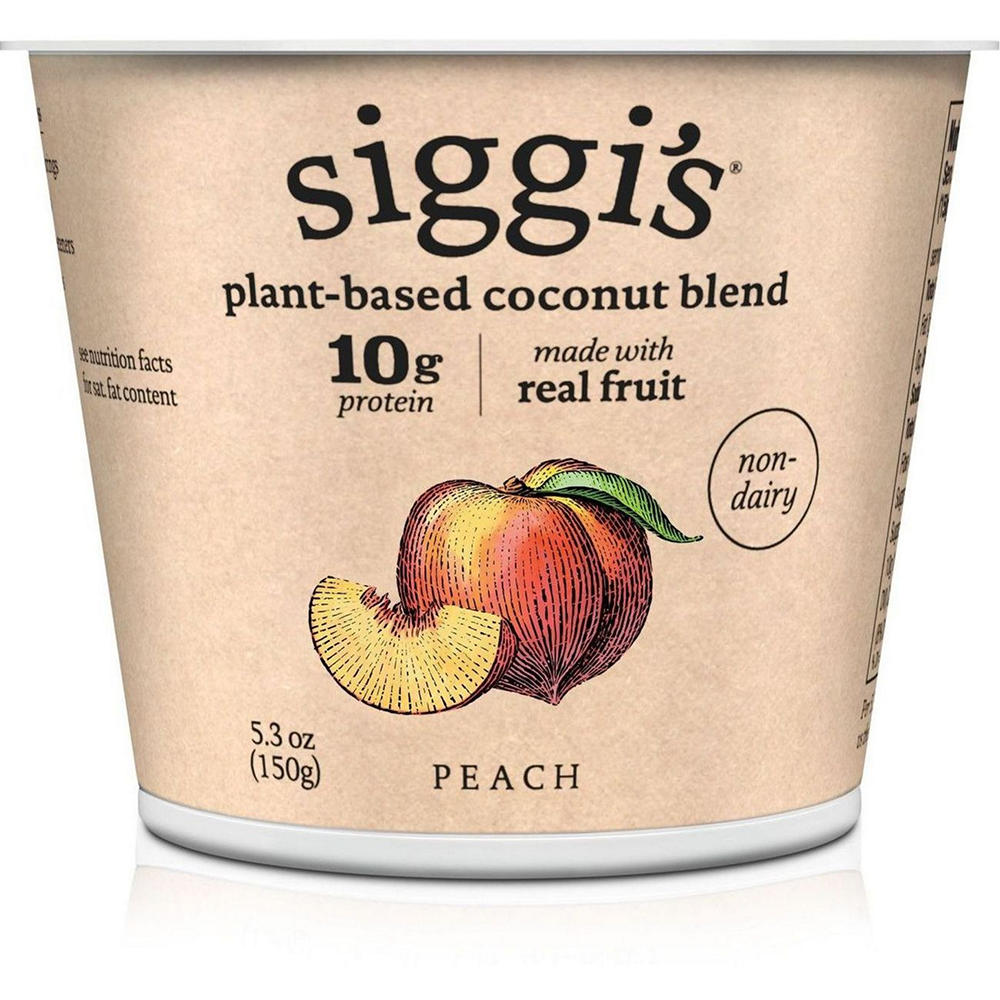 Siggi's Plant-Based Coconut Blend Peach Yogurt, 5.3 oz