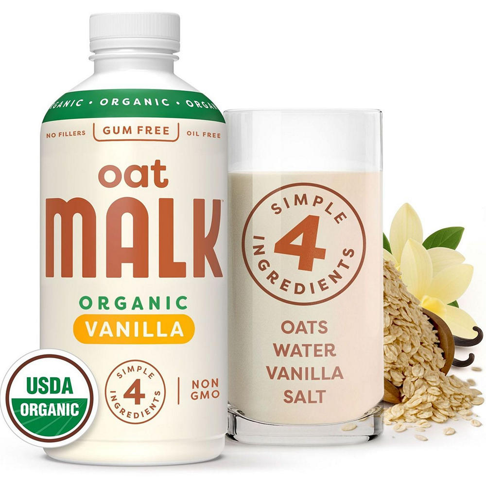 Malk Organic Oat Milk - Vanilla, 28 oz