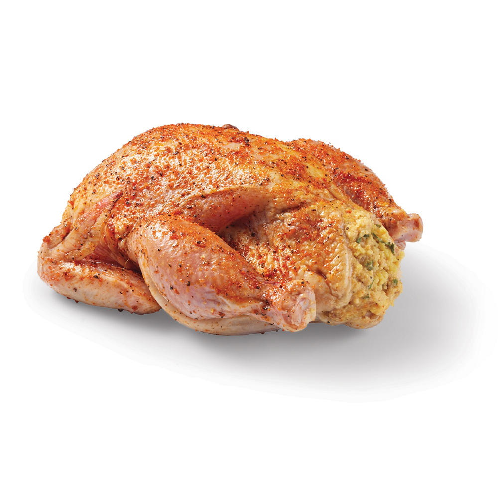 H-E-B Meat Market Bacon Cheddar Cornbread-Stuffed Cornish Hen, Avg. 1.5 lbs