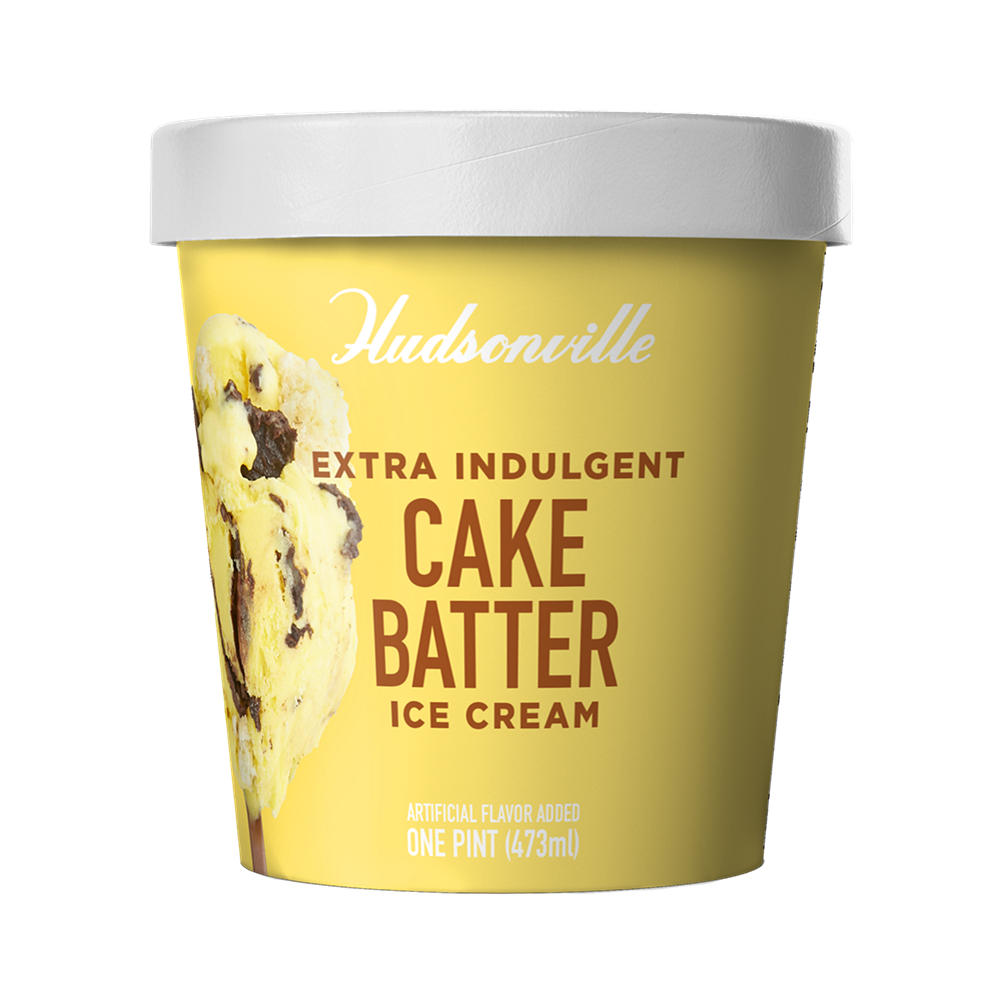 Hudsonville Cake Batter Ice Cream, 1 pt
