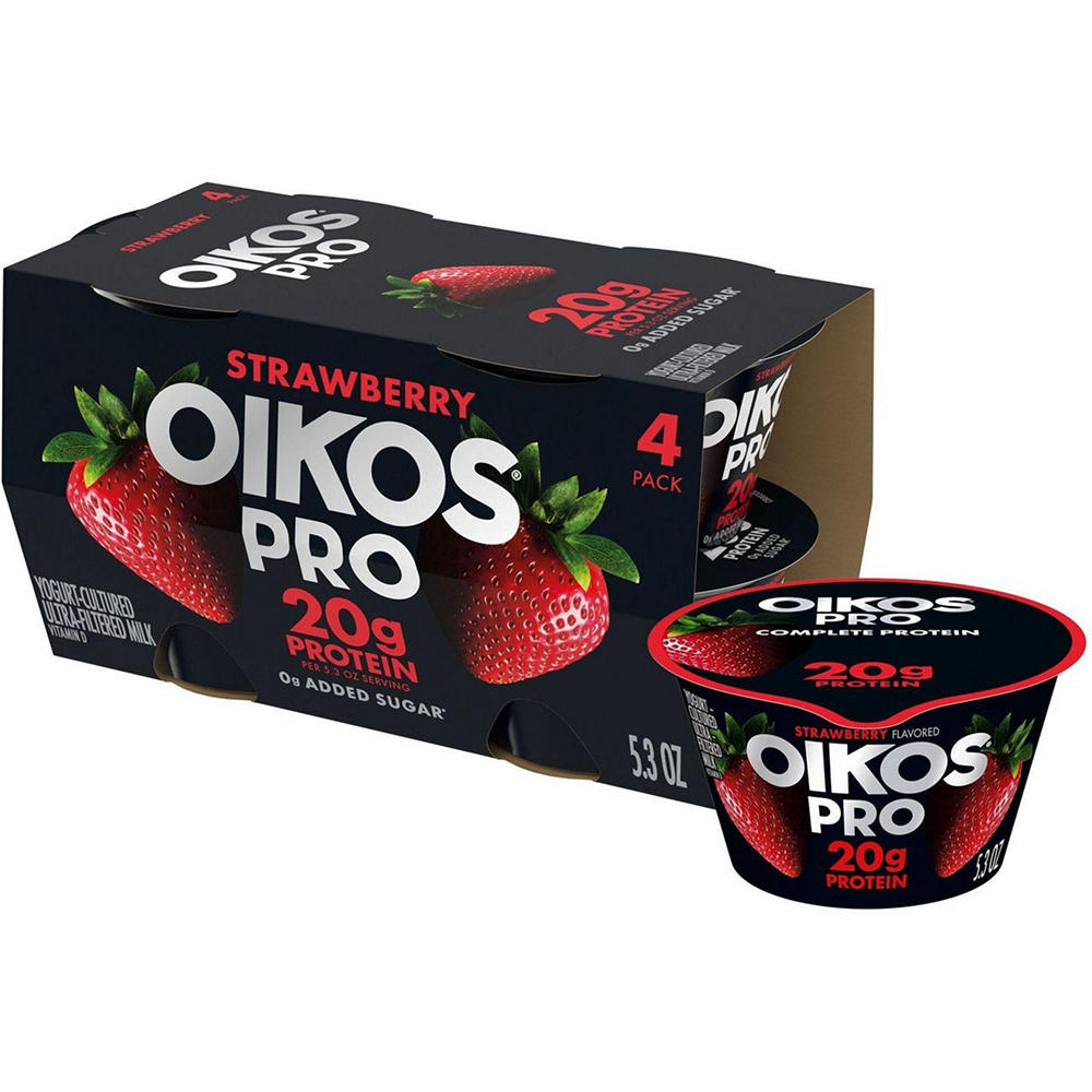 Oikos Pro 20g Protein Greek Yogurt - Strawberry, 4 ct