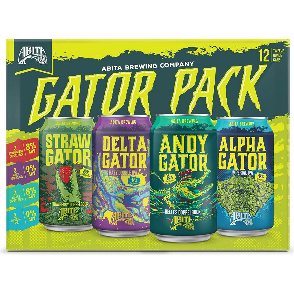 Abita Gator Variety Back Beer 12 pk Cans, 12 oz