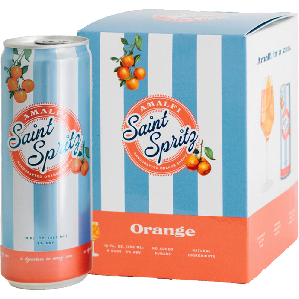 Saint Spritz Amalfi Bittersweet Orange Spritz 4 pk Cans, 12 oz