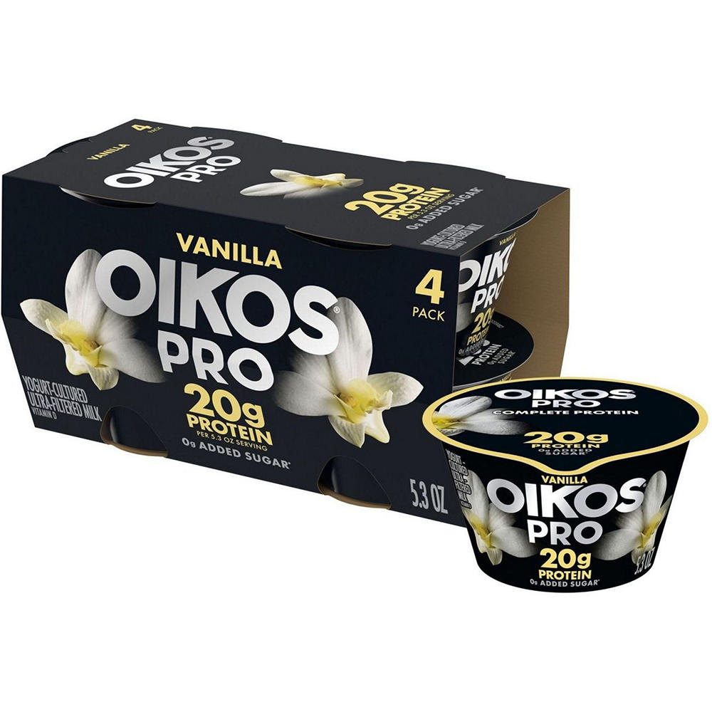 Oikos Pro 20g Protein Greek Yogurt - Vanilla, 4 ct