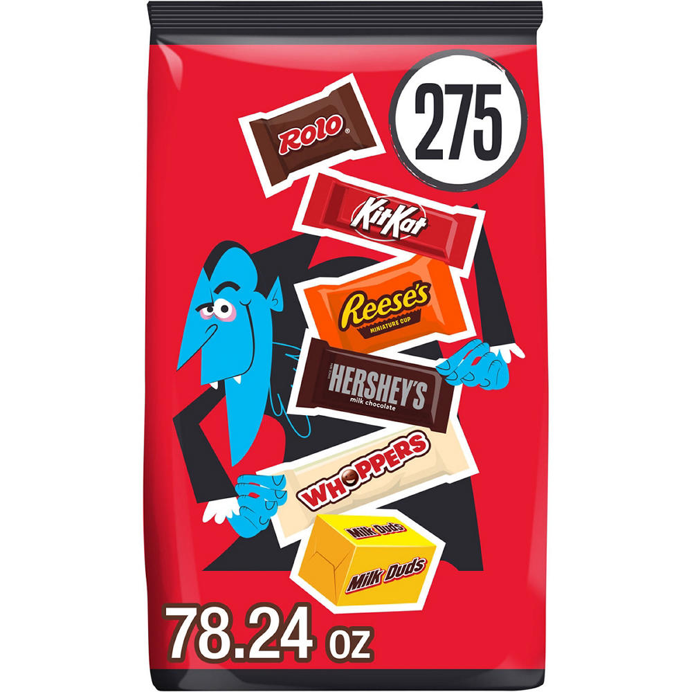 Hershey Assorted Halloween Candy Bulk Variety Bag, 275 pc