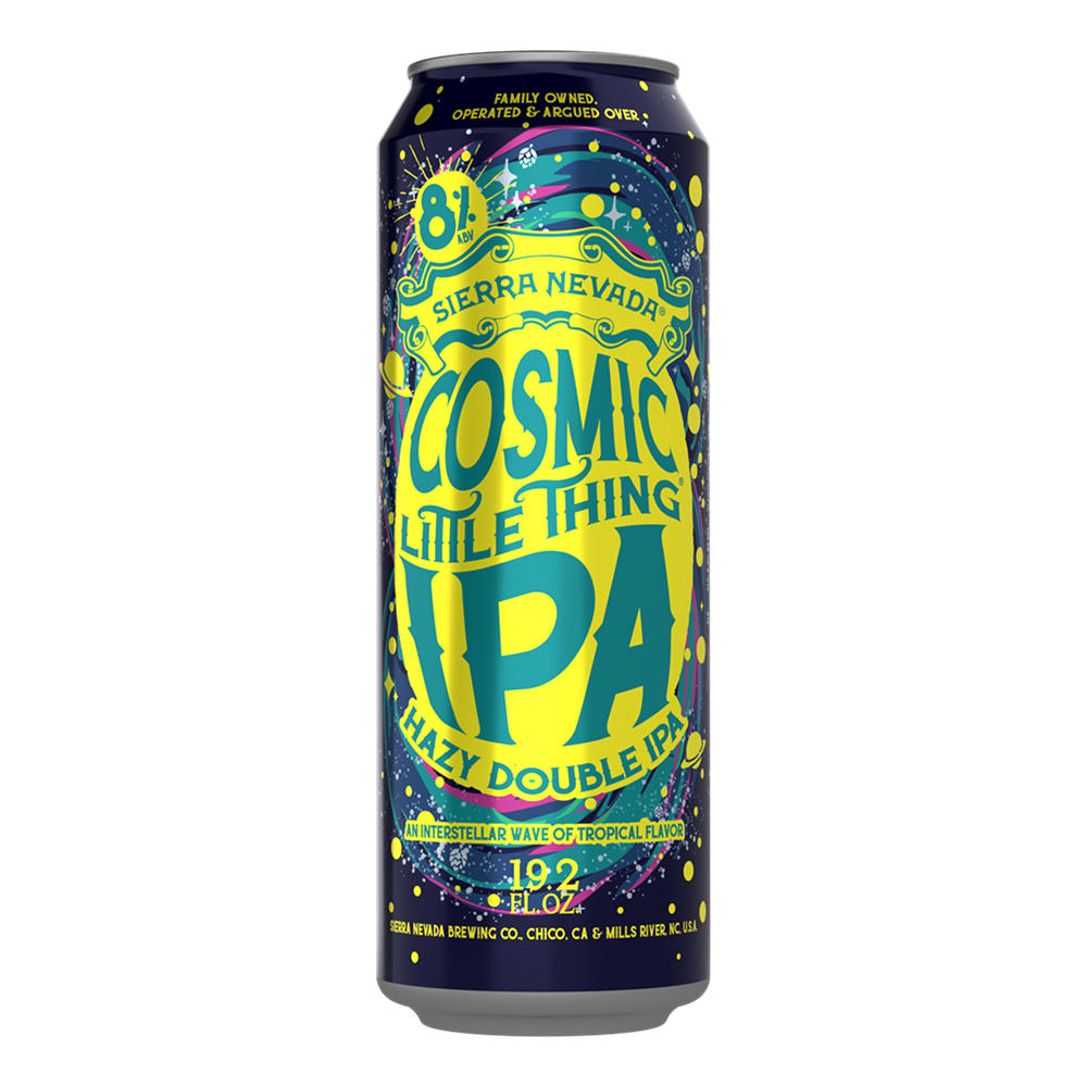 Sierra Nevada Cosmic Little Thing Hazy Double IPA Craft Beer Can, 19.2 oz