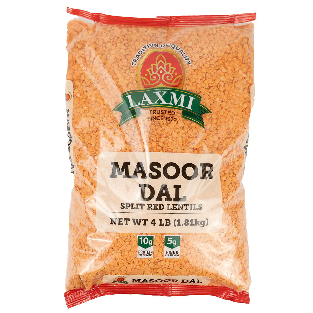 Laxmi Masoor Dal Split Red Lentils, 4 lbs