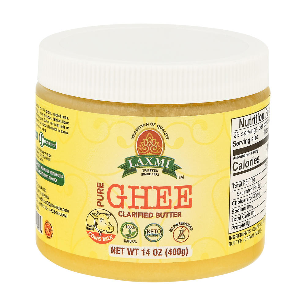 Laxmi Pure Ghee Clarified Butter, 14 oz