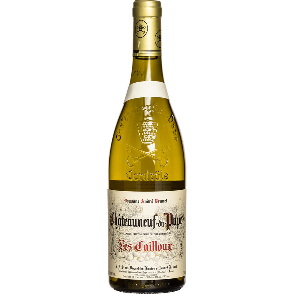 Andre Brunel Les Cailloux Blanc French White Blend Wine, 750 mL