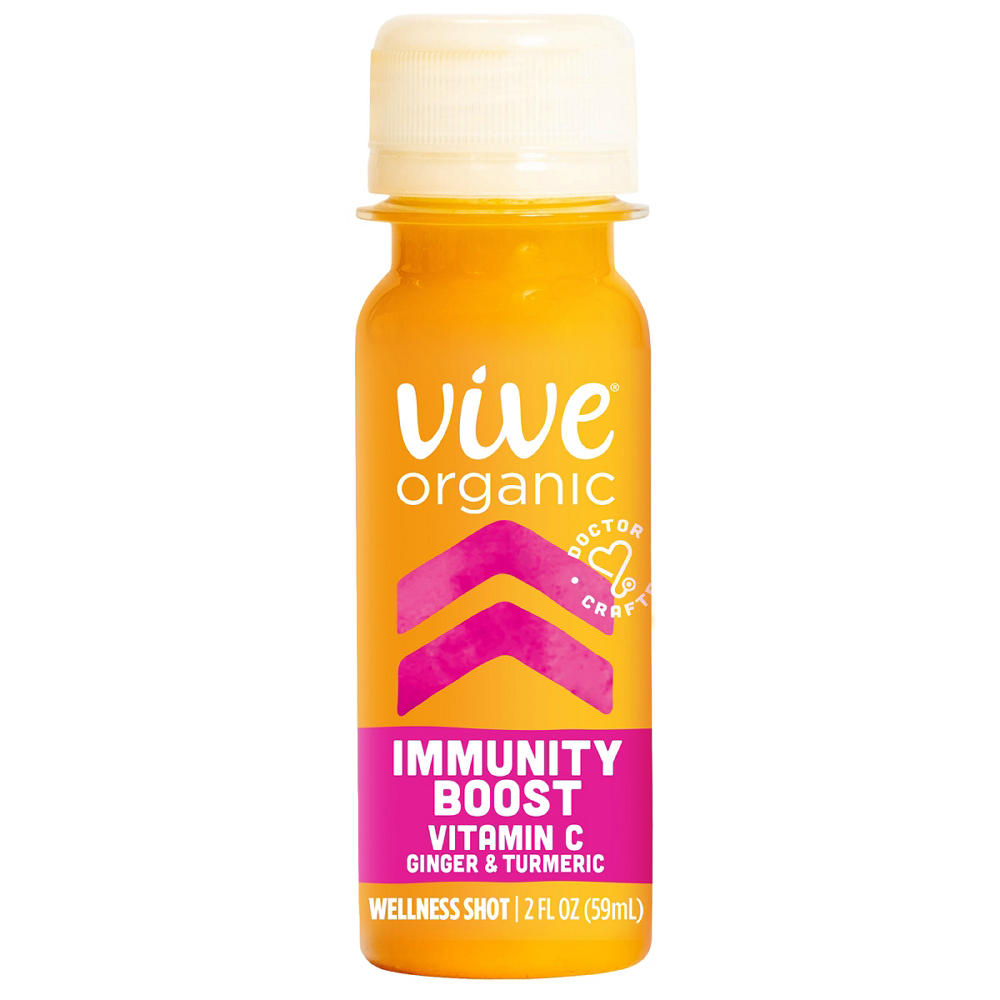 Vive Organic Immunity Boost Shot - Vitamin C, Ginger & Turmeric, 2 fl. oz.