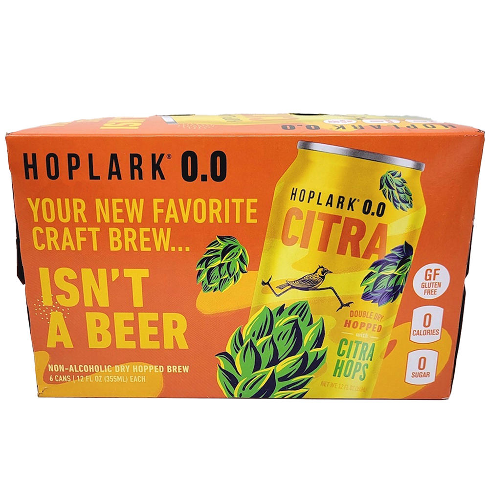 Hoplark 0.0 Non Alcoholic Dry-Hopped Craft Beer Cans - Citra 6 pk, 12 oz