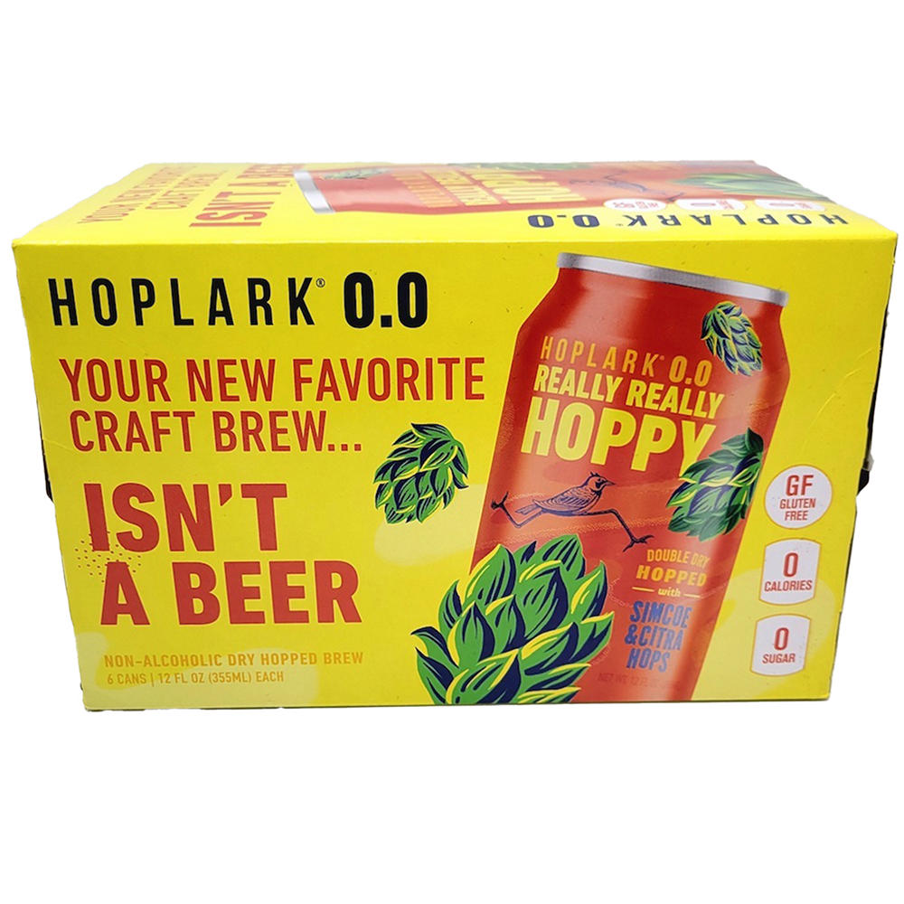 Hoplark 0.0 Non Alcoholic Dry-Hopped Craft Beer Cans - Really Really Hoppy 6 pk, 12 oz