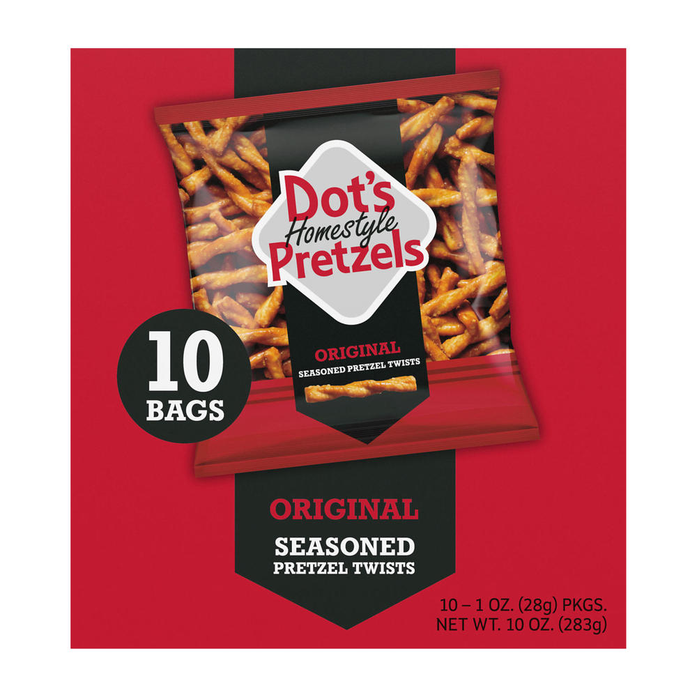 Dot's Homestyle Pretzels Original Seasoned Pretzel Sticks Multipack, 10 ct