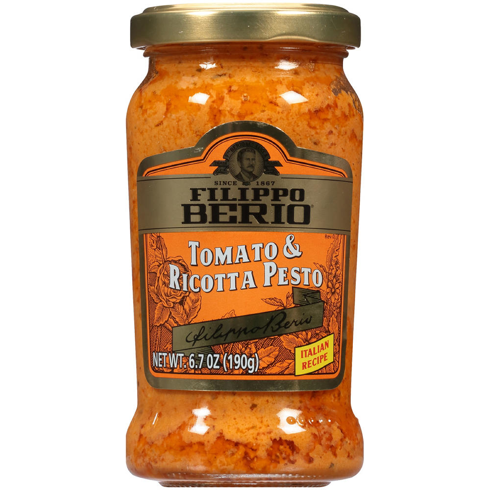 Filippo Berio Tomato & Ricotta Pesto, 6.7 oz