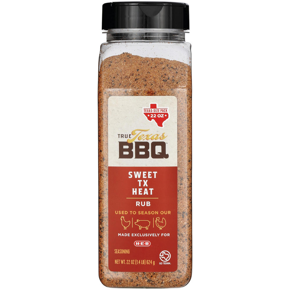 True Texas BBQ Sweet TX Heat Rub Seasoning - Texas-Size Pack, 22 oz