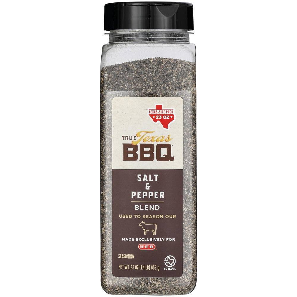 True Texas BBQ Salt & Pepper Blend Seasoning - Texas-Size Pack, 23 oz