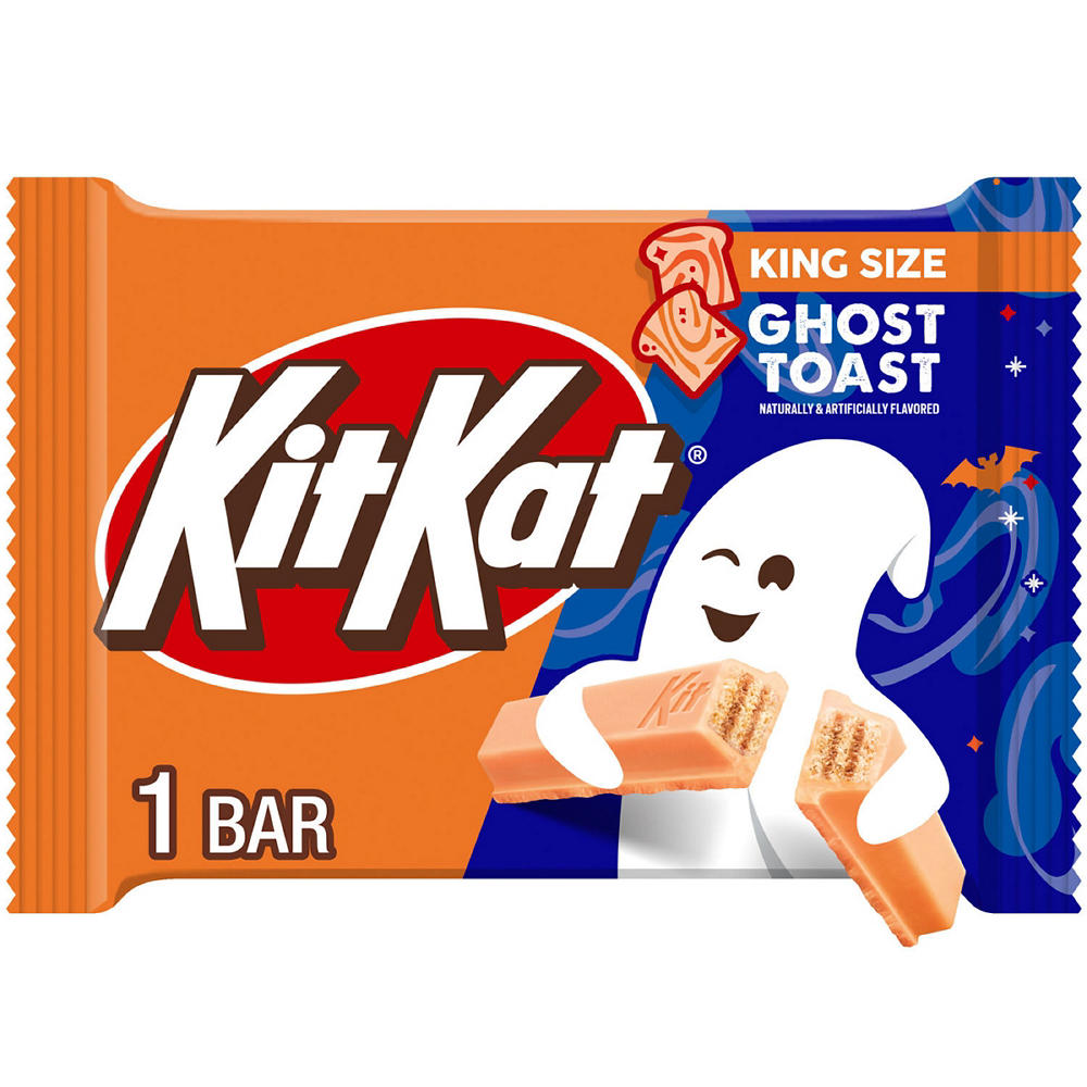 Kit Kat Cinnamon Toasted Flavored Creme Wafer Halloween Candy - King Size, 3 oz