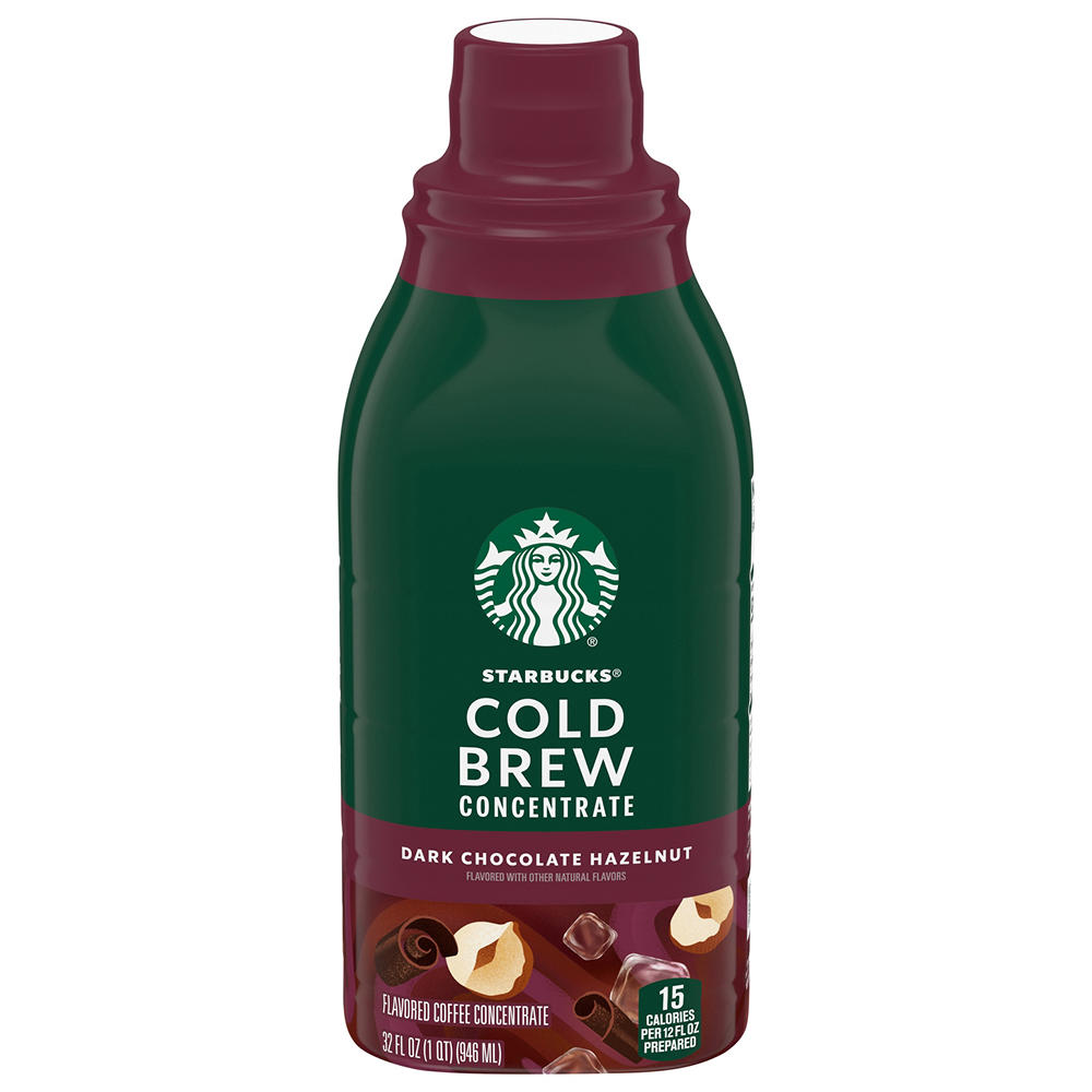 Starbucks Cold Brew Concentrate Dark Chocolate Hazelnut, 32 oz