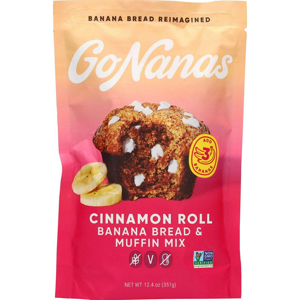 Go Nanas Cinnamon Roll Banana Bread Mix, 12.2 oz