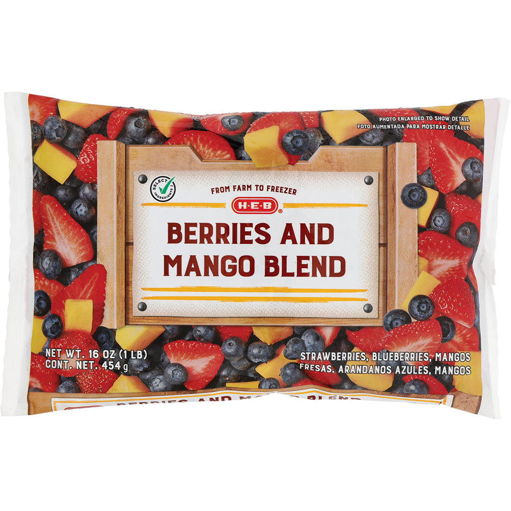 H-E-B Frozen Berries & Mango Blend, 16 oz